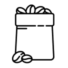 Coffee pack icon