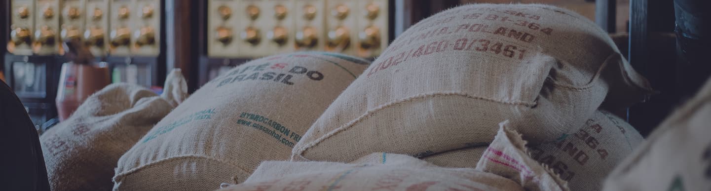 Coffee sacks background